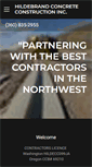 Mobile Screenshot of hildebrandconcrete.com